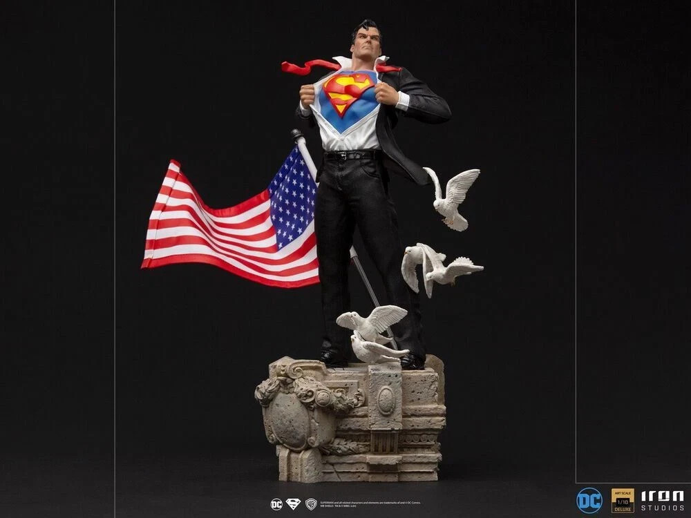 DC Comics Clark Kent Deluxe Statue Iron Studios Art Scale 1/10 Superman – READ