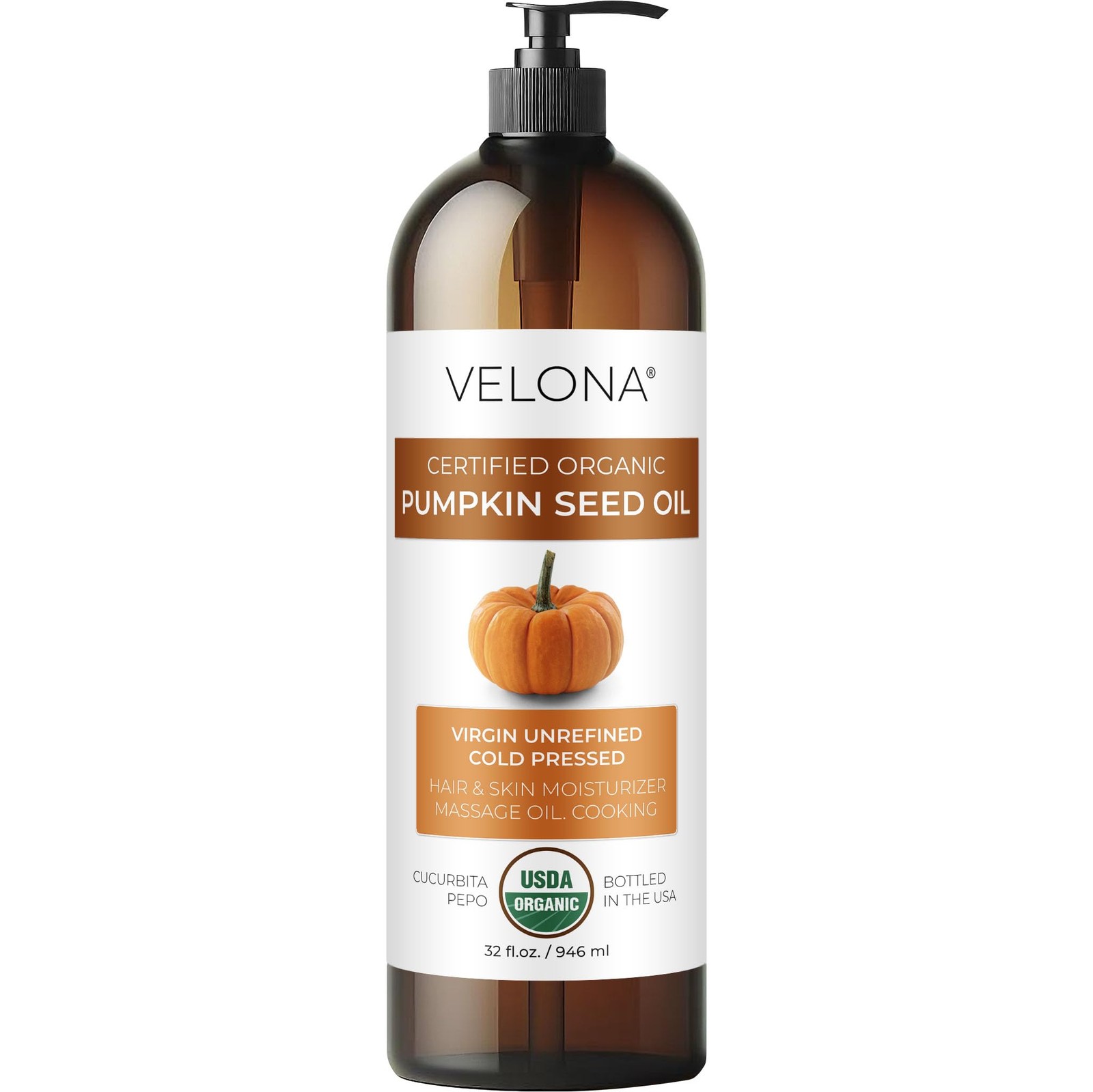 Velona Pumpkin Seed Oil Usda Certified Organic – 32 Fl Oz 100 Pure And Natural