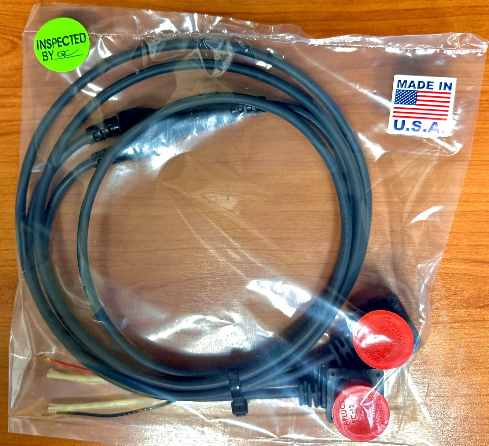 New US-Made SPLITTER CABLE for BA5590 BB2590 ASIP Battery 24V 48″ 18AWG Urethane