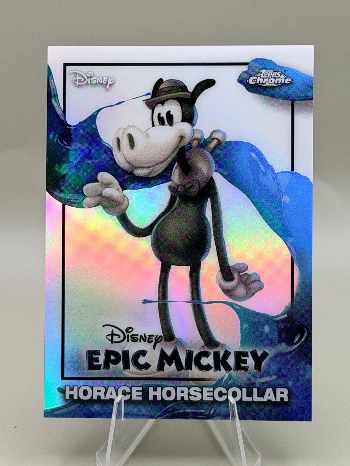 2026 Topps Disney Chrome Neon: EM-2 EPIC MICKEY Horace Horsecollar