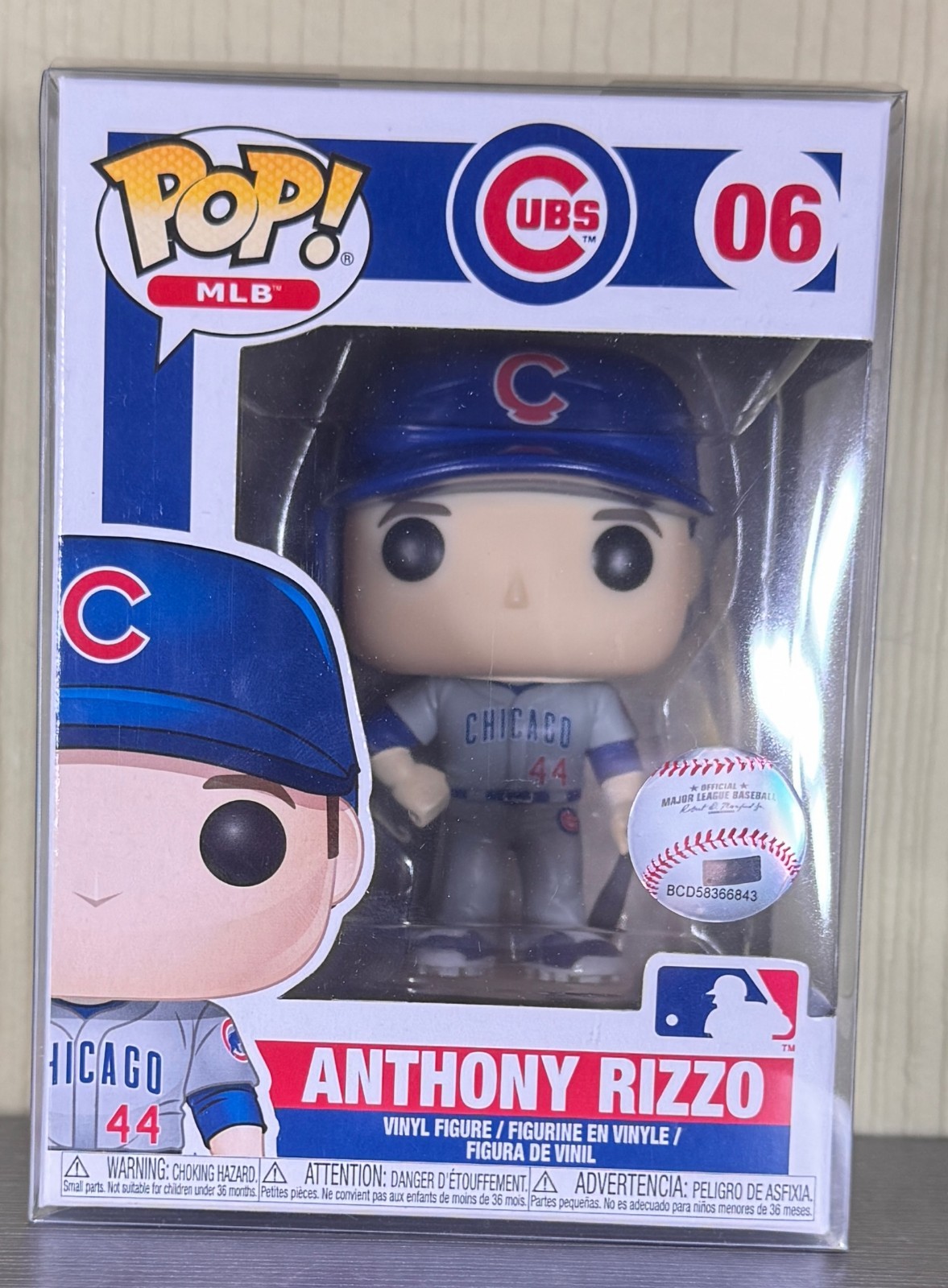 ANTHONY RIZZO CHICAGO CUBS Funko Pop! 06 w/Protector | MLB Major League Baseball