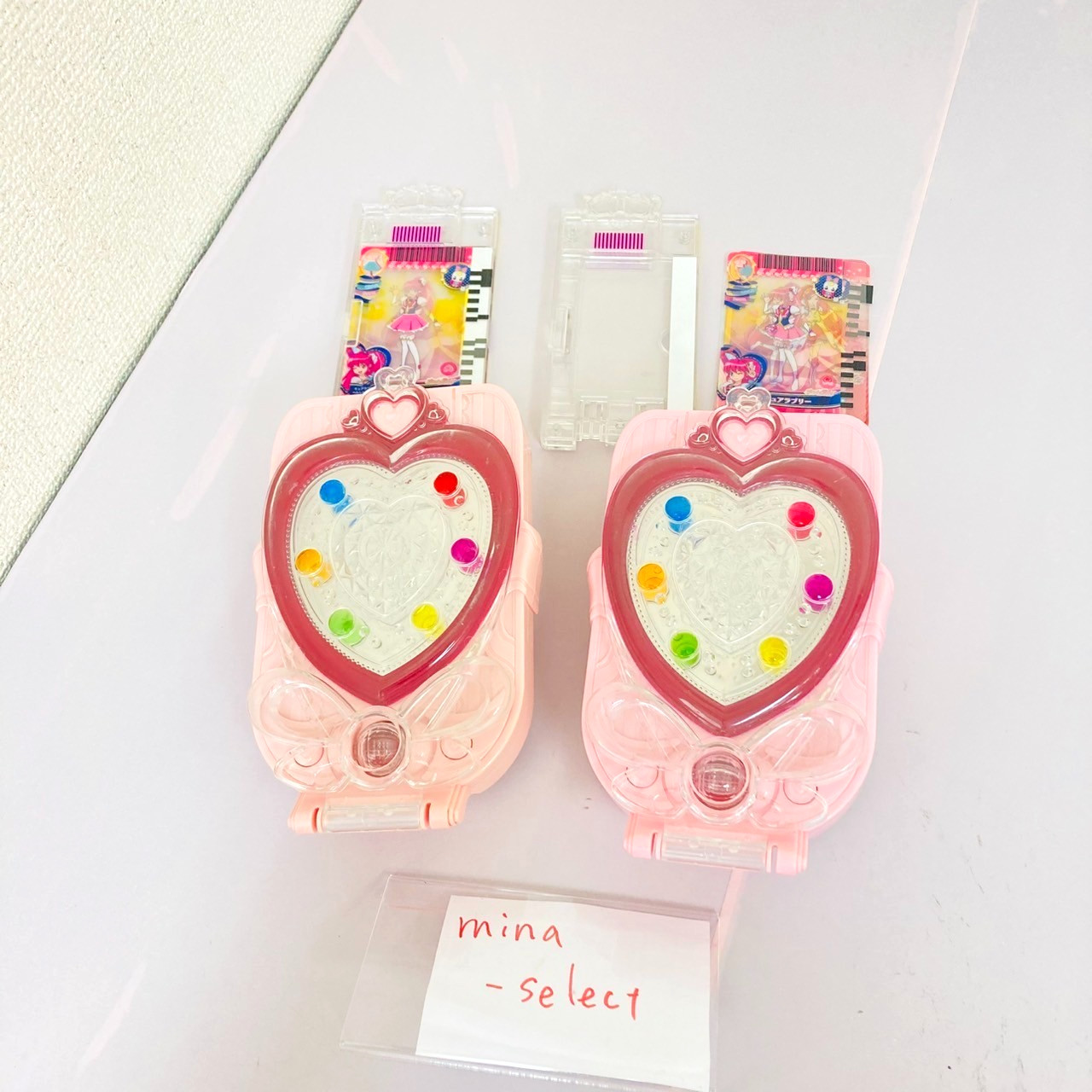Glitter Force Happiness Charge PreCure Toy PreChen Mirror Set 2 Bandai Anime JP