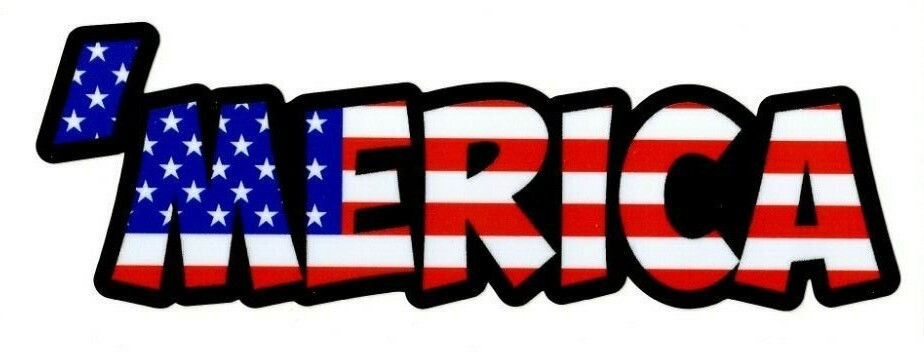 ‘Merica Decal Sticker | Select Size | Outdoor Durable | America USA JDM Bumper