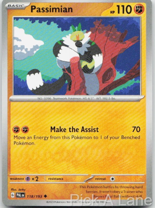 Passimian 118/193 Uncommon Paldea Evolved Pokemon Near Mint
