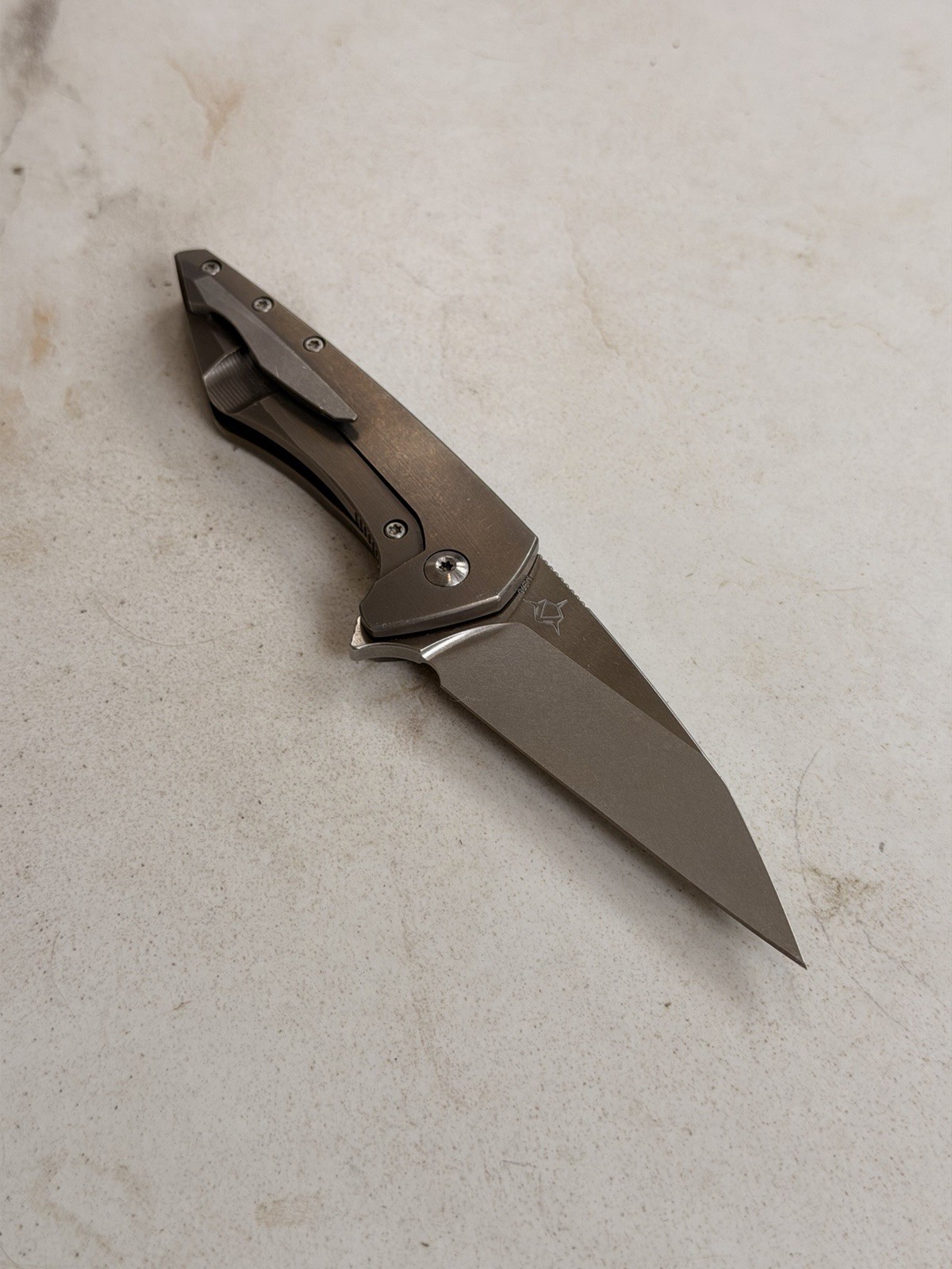 Koenig Mini Goblin, 1st Generation, 2019, Bronze Titanium Scales, M390 Blade