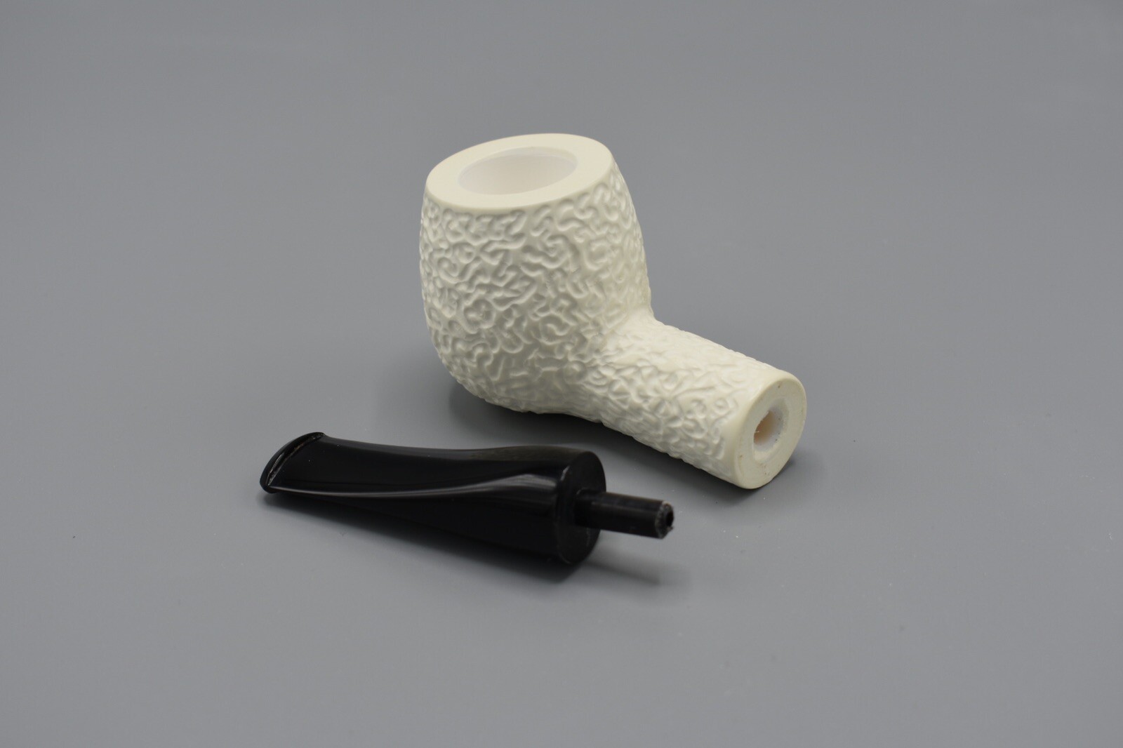Nose warmer Fat Apple Pipe new-block Meerschaum Handmade W Case#1775
