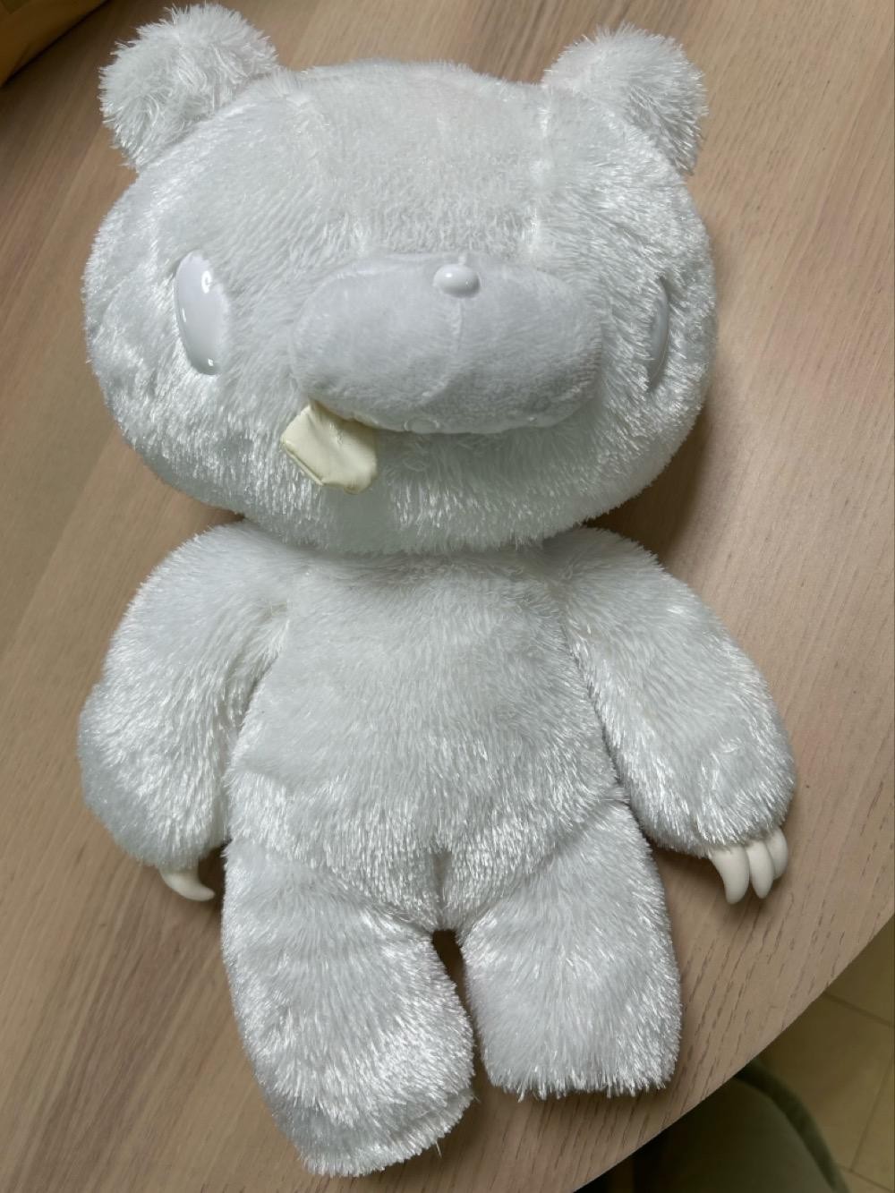 Chax GP Gloomy Bear Plush Fluffy 5th anniv White 35cm CGP-205 TAITO Rare 2011