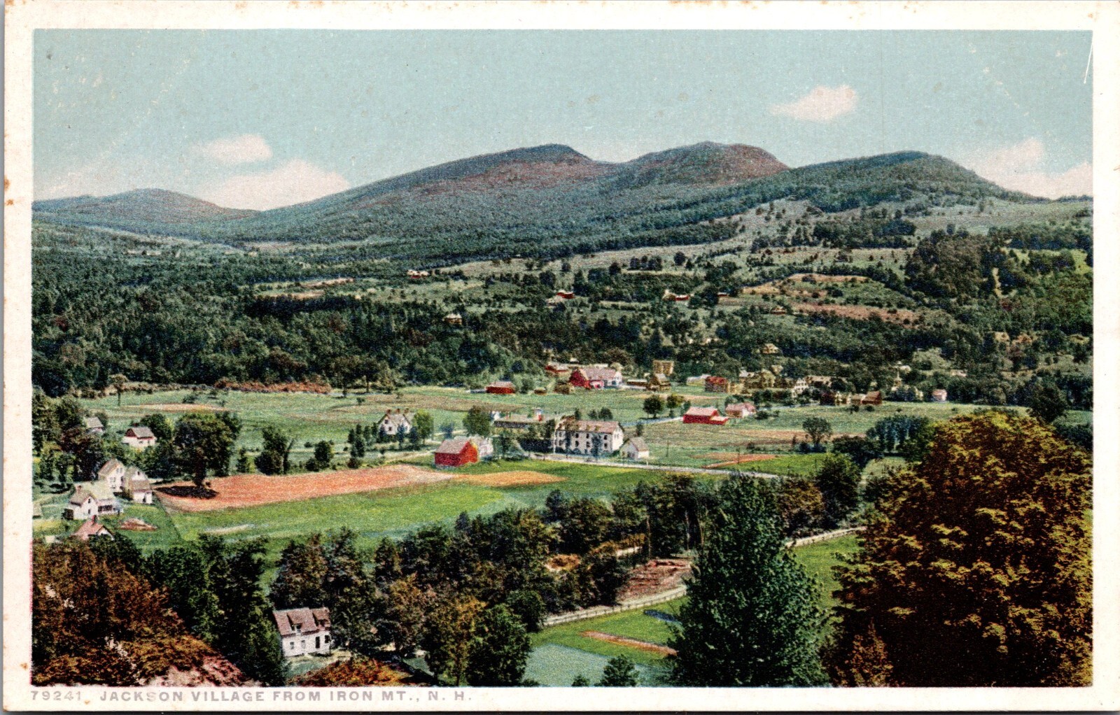 Postcard~Jackson Village New Hampshire~From Iron Mountain~Phostint~Unposted