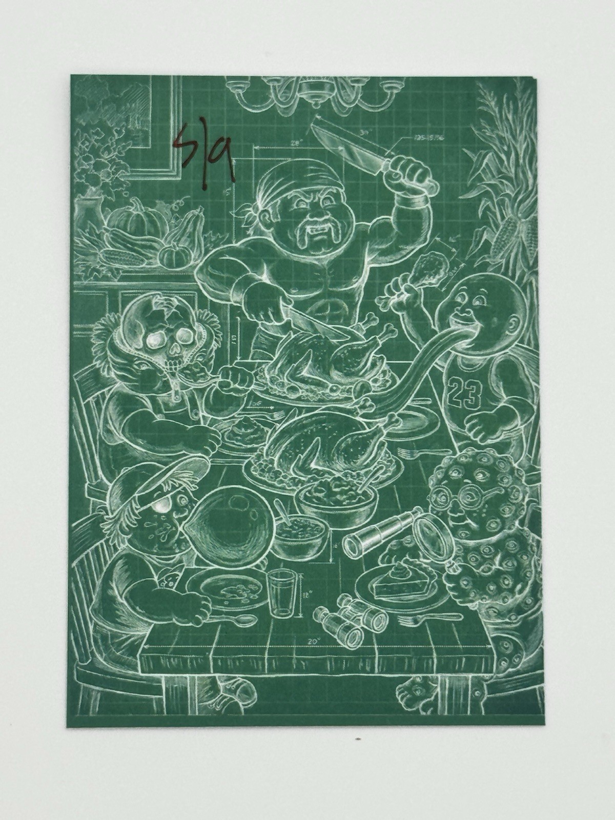 Billy Bootleg Custom Chrome GPK Thanksgiving 2025 Autographed Limited /9 Fan Art