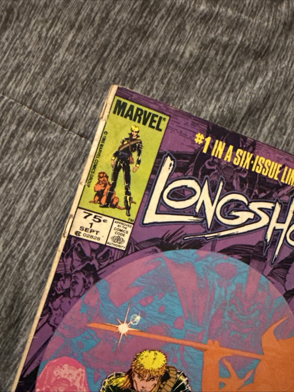 LONGSHOT #1 (Marvel Comics 1985) — 1st Appearance — Newsstand Torn Front