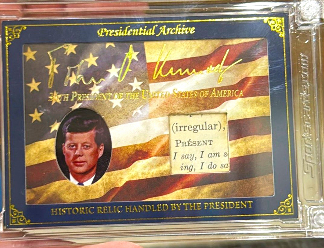 A Word From POTUS 2025 John F. Kennedy Historic Relic #394/649 PA-JFK35