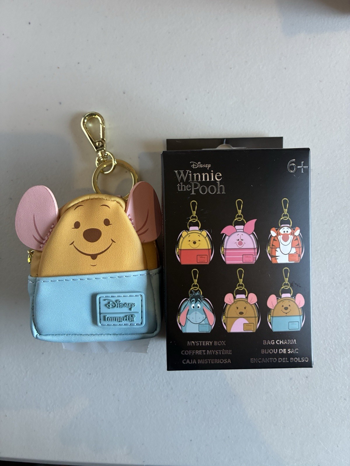 Loungefly Disney Winnie the Pooh Micro Backpack Keychain Bag Charm – ROO
