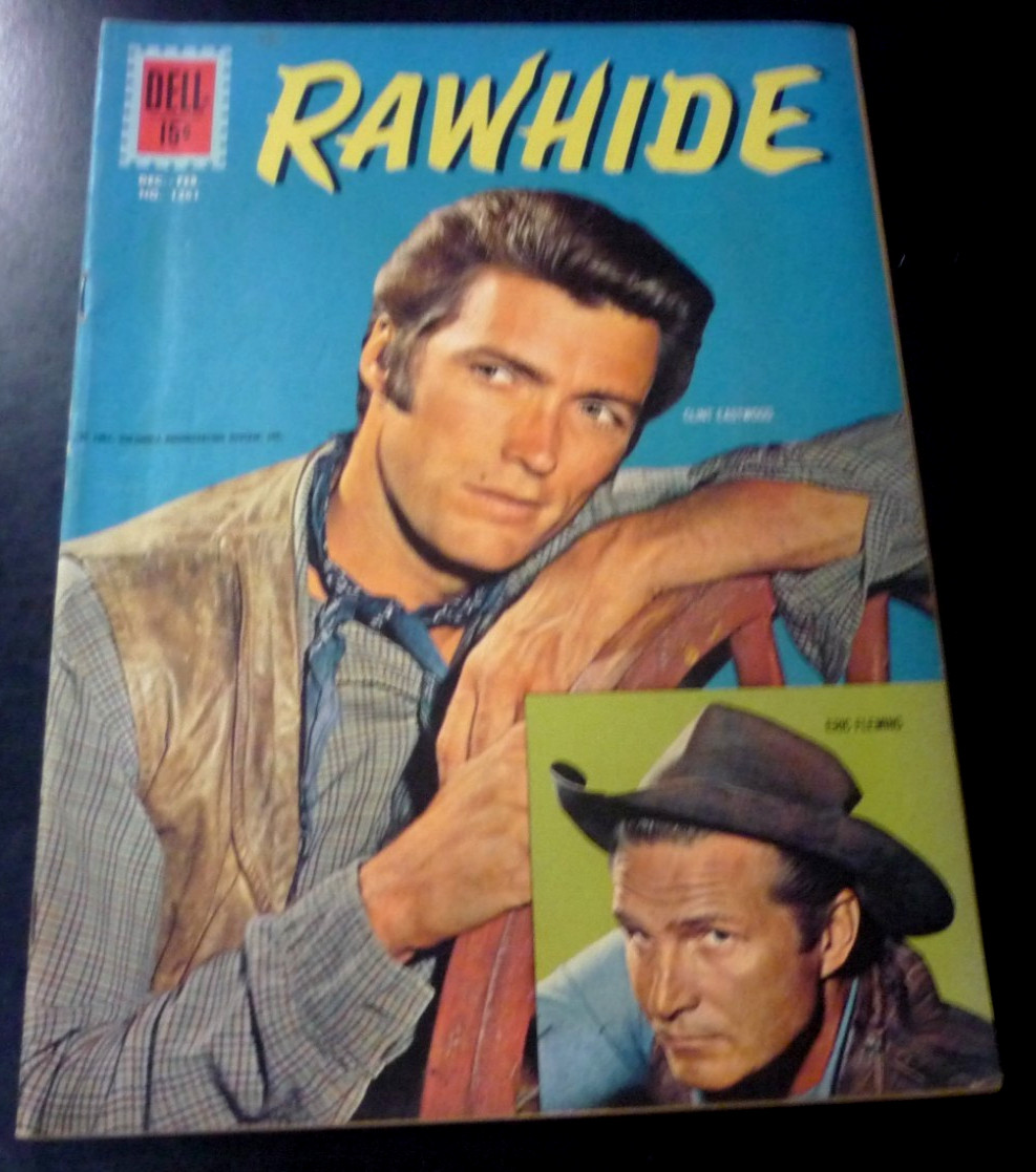Rawhide #1261 1962 Starring Clint Eastwood Eric Fleming! Very nice TV PhotoCover