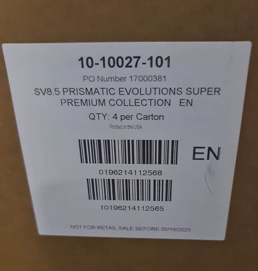 Pokémon TCG Prismatic Evolutions SPC Super Premium Collection Sealed Case Of 4📦