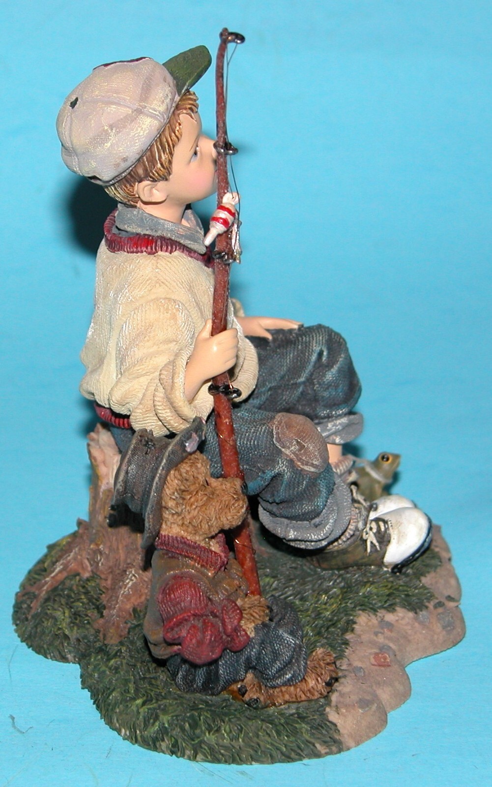 Boyds Bears Dollstone Michael &Thayer Waiting for Grandpa #3552 NIB fishing 1999
