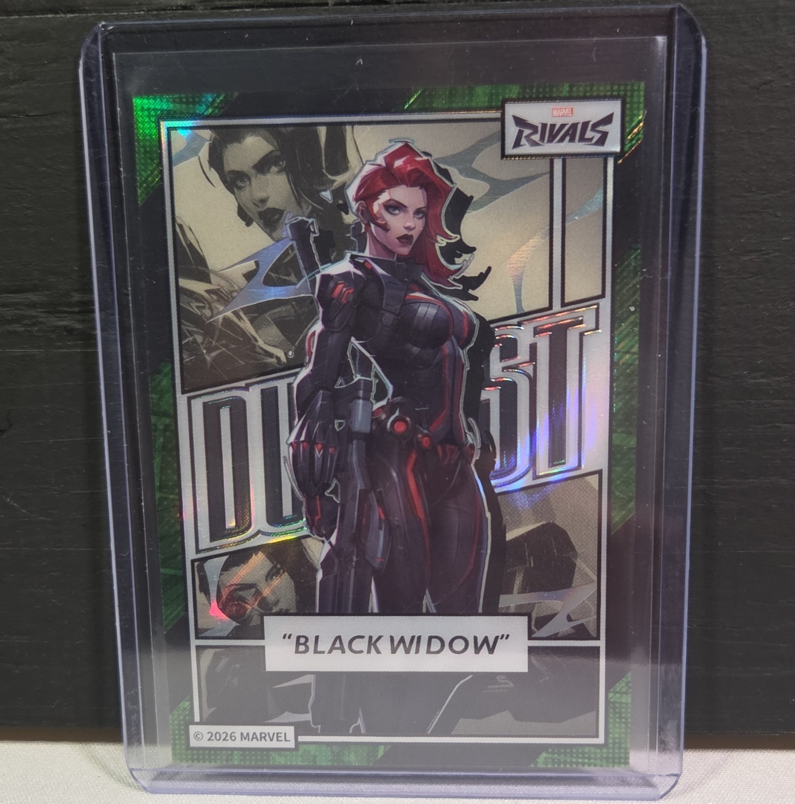 CardFun Eternal Glory Marvel Rivals Black Widow MR-FE-07 Green Foil 46/50