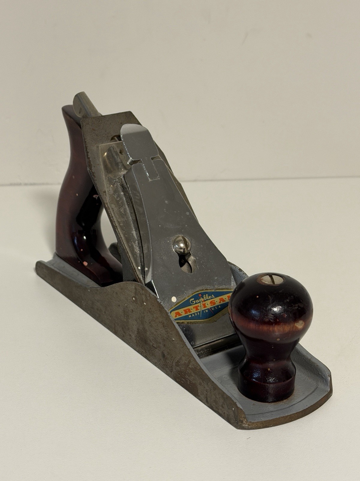 Vintage Gambles Artisan No 4 Hand Plane Smooth Bottom – Made In USA