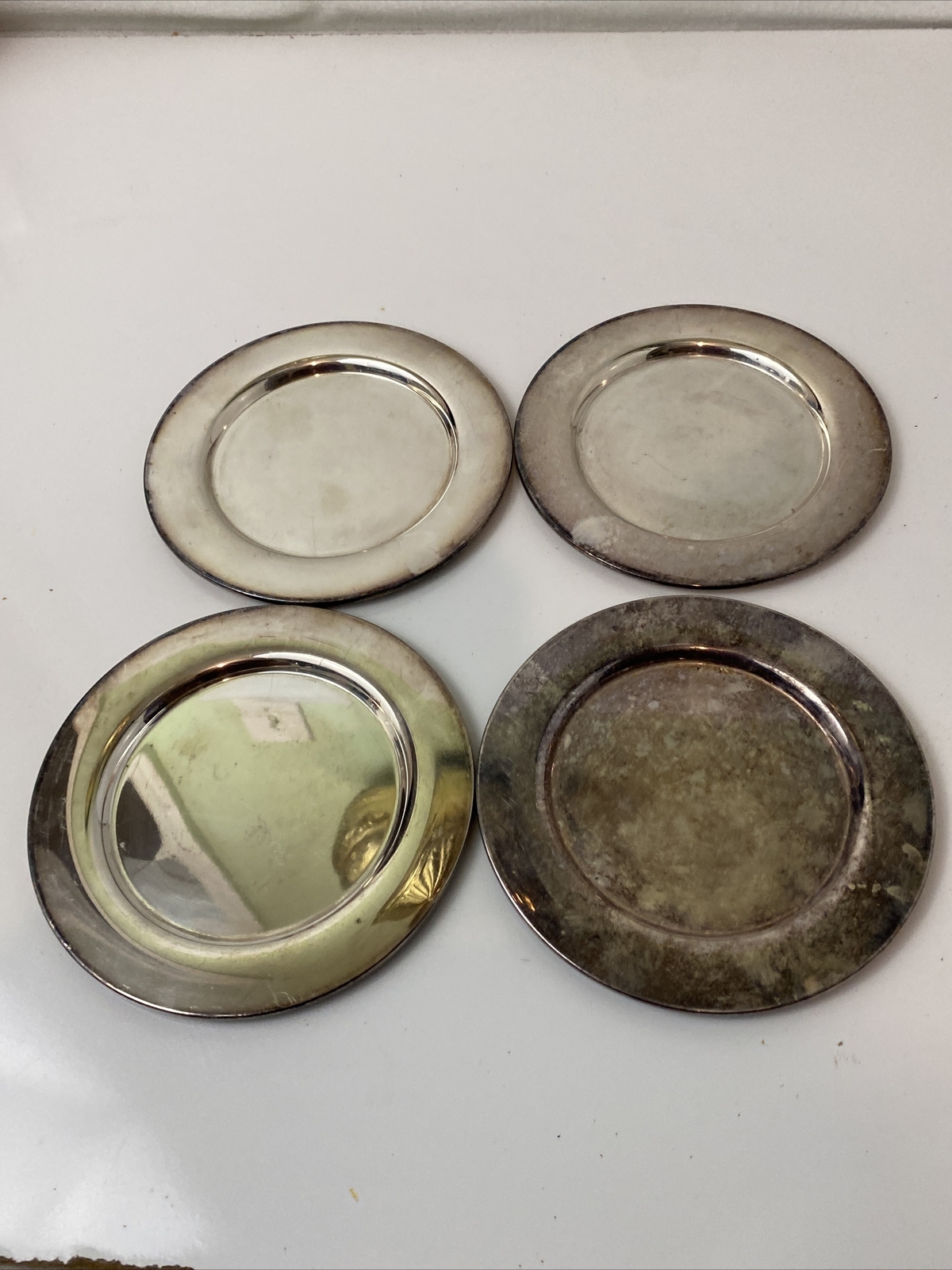 Oneida Silversmith Silver Plate Salad Plates 6”Lot of 4