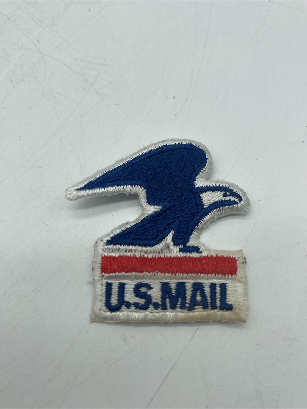 Vintage U.S. Mail Postal Service Eagle Logo Patch See On Twill Genuine USPS RWB