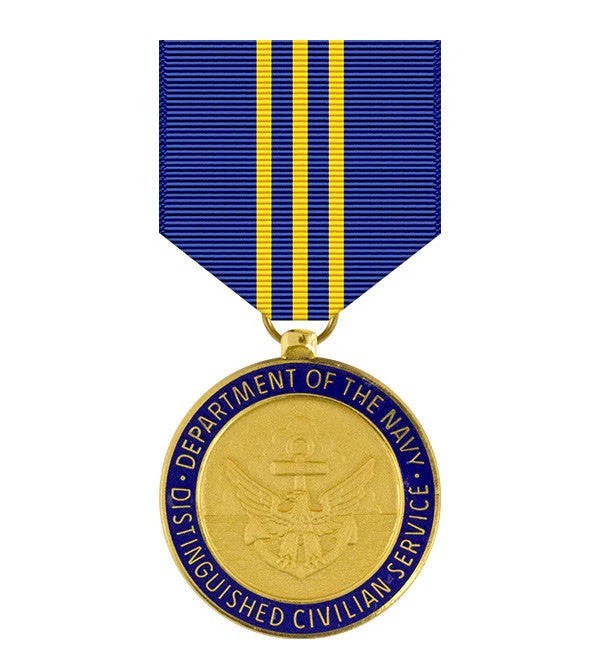 Navy Distinguished Civilian Service Full Size Medal with Mounting Bar