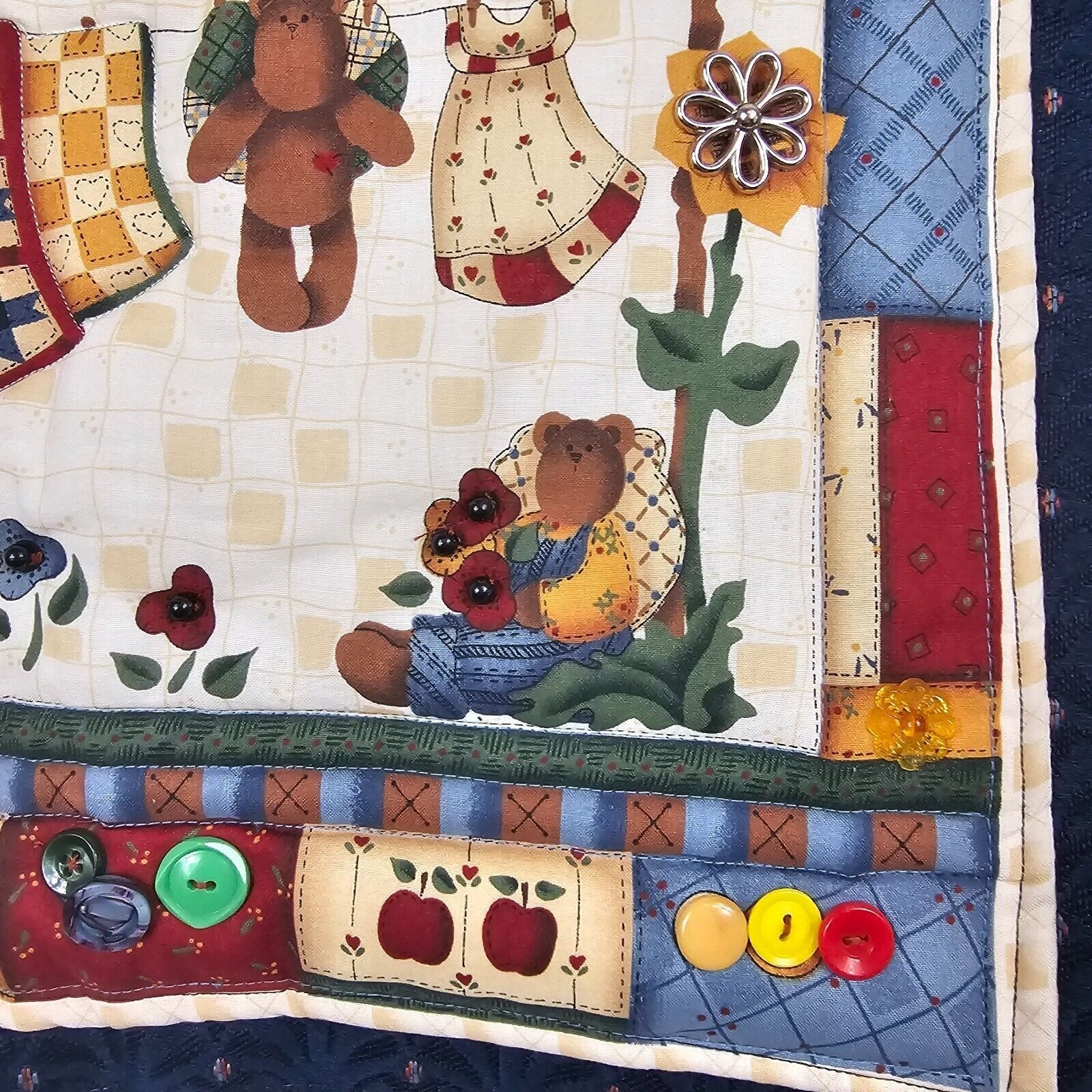 Handmade 2PC Pillowcase Quilted Country Charm MFH Decor Leslie Black Cranston