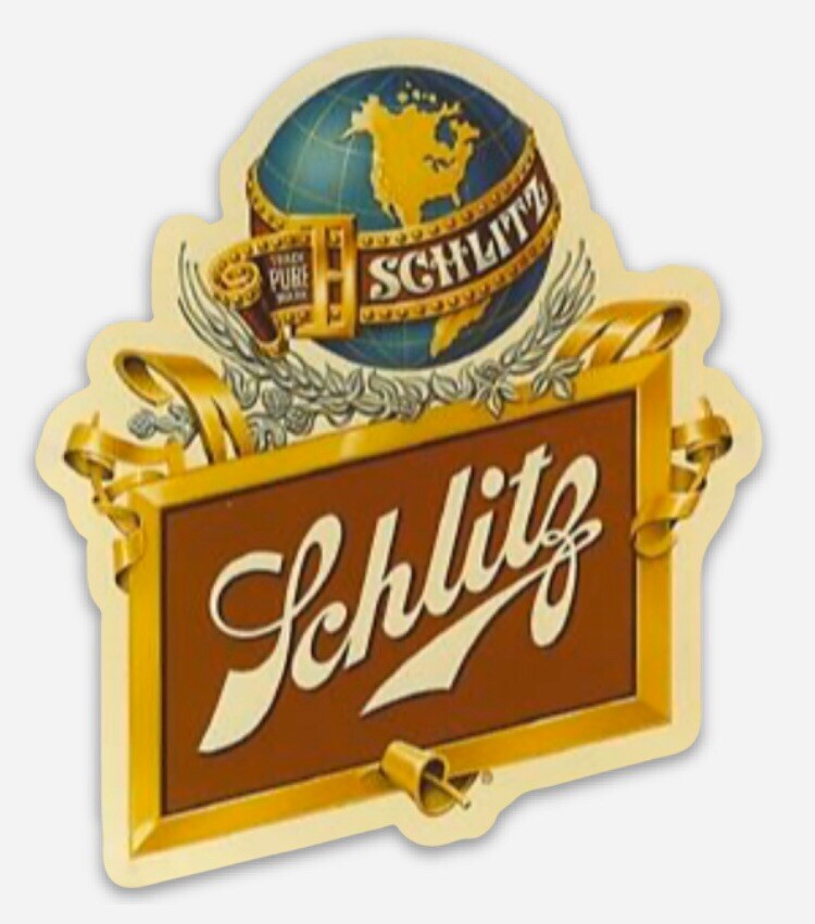 Schlitz Globe World Vintage MAGNET beer fridge toolbox Custom