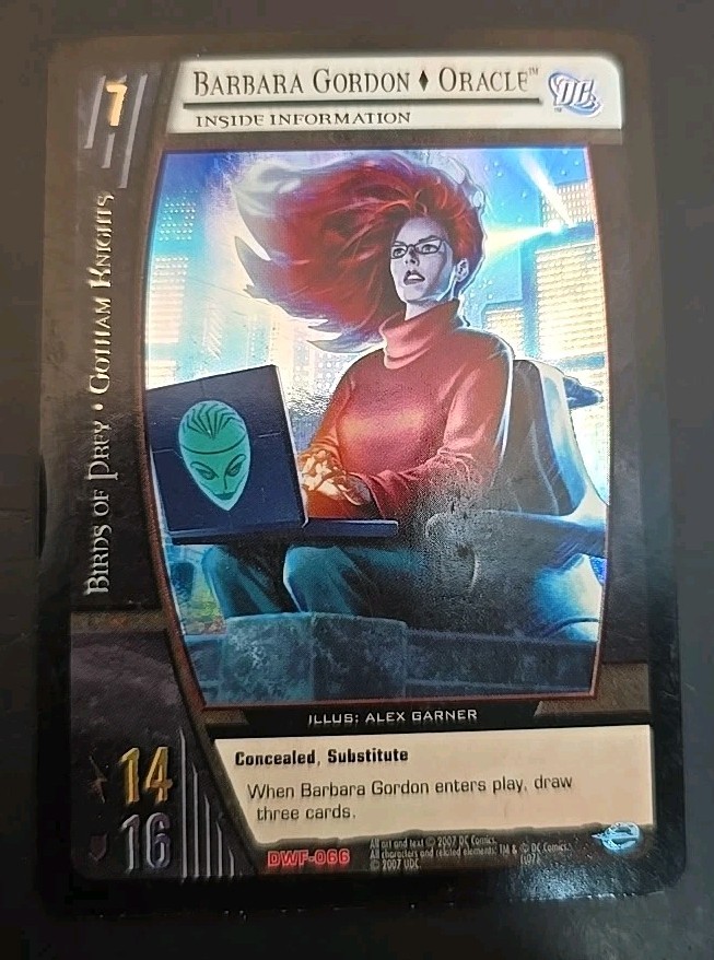 Upper Deck Entertainment VS System Barbara Gordon Oracle 2007 Foil DWF-066 VG