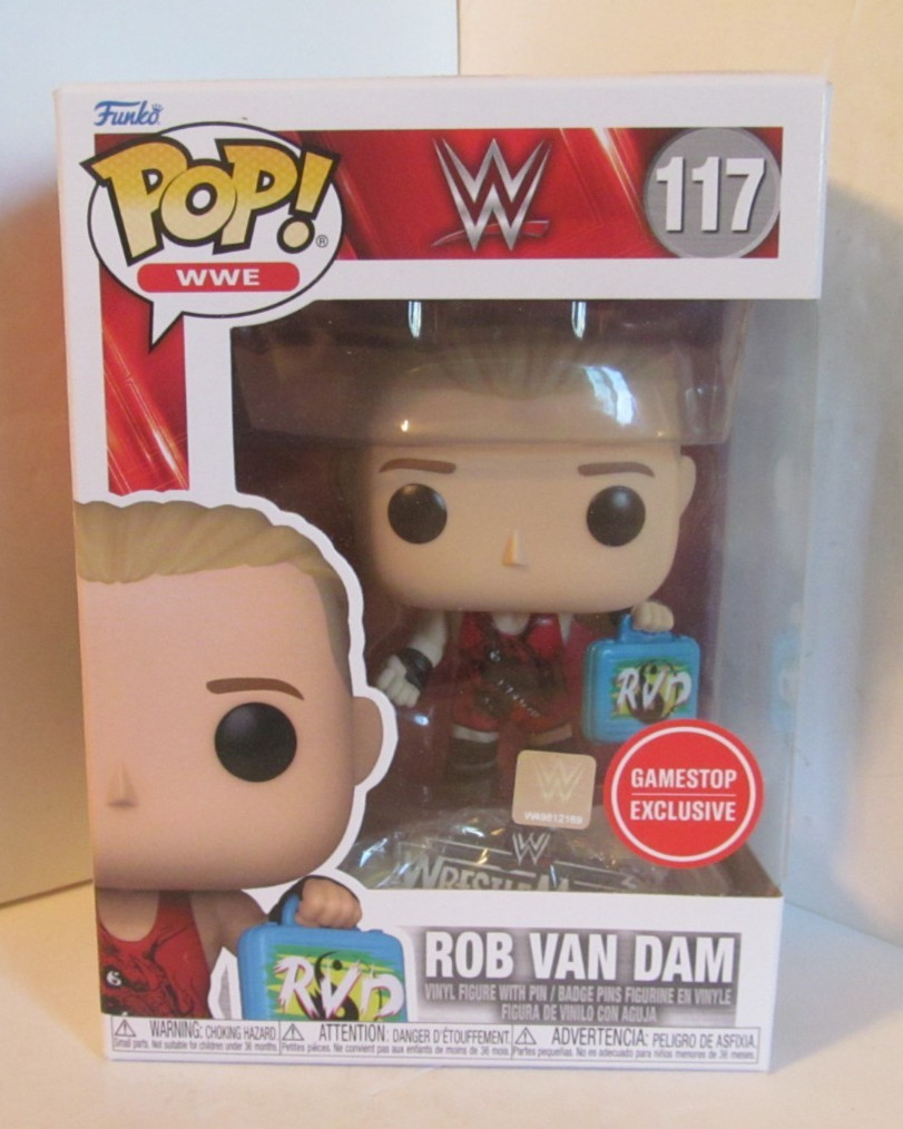 Funko POP WWE ROB VAN DAM 117 Gamestop Eclusive – NIB