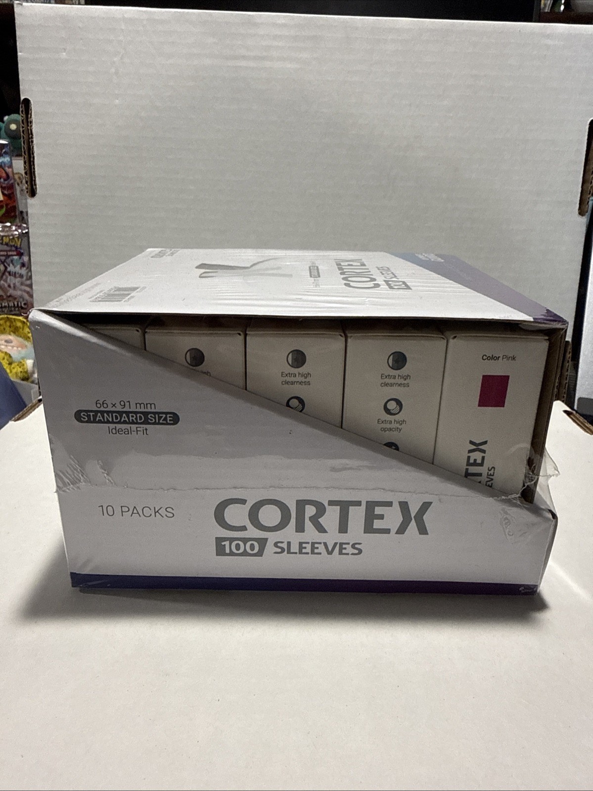 Case Of Pink Ultimate Guard Cortex Sleeves Standard Size (100×10) (66 x 91 mm)