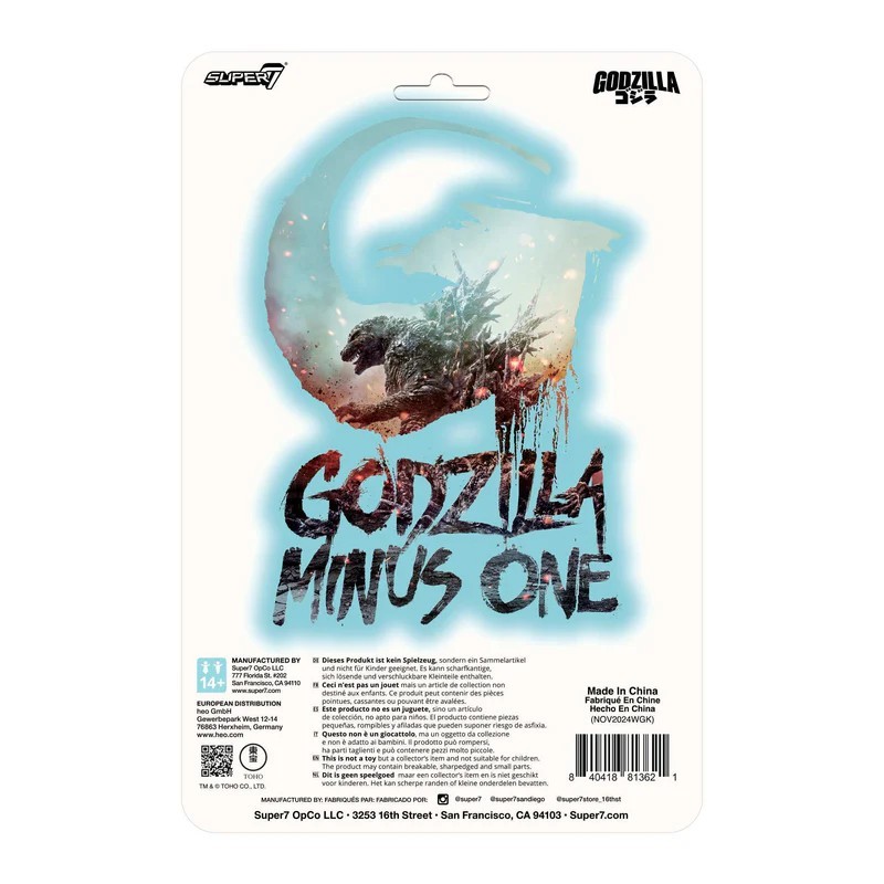 Godzilla Minus One (Charging) Super7 Reaction Action Figure