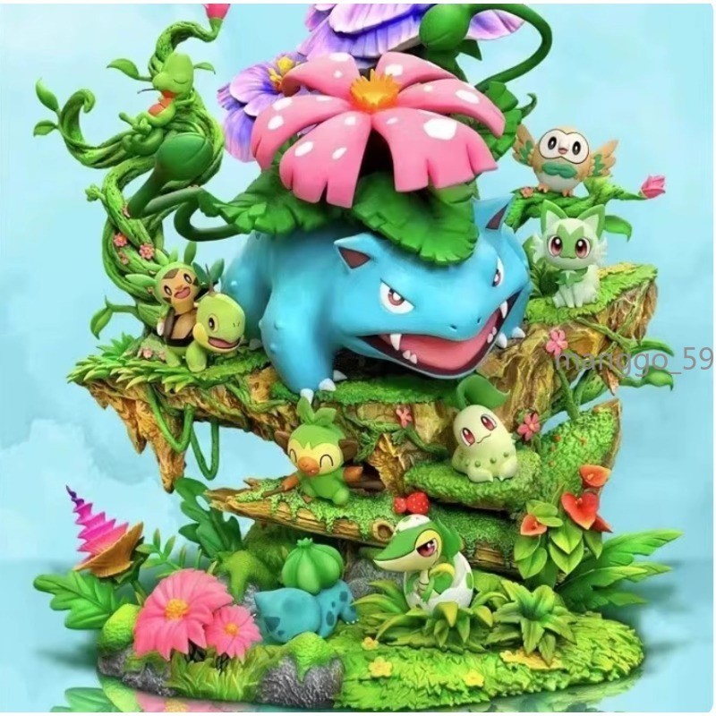 Blastoise Venusaur Animation Figure Ornament Gift Purple PVC in Stock New 1PC