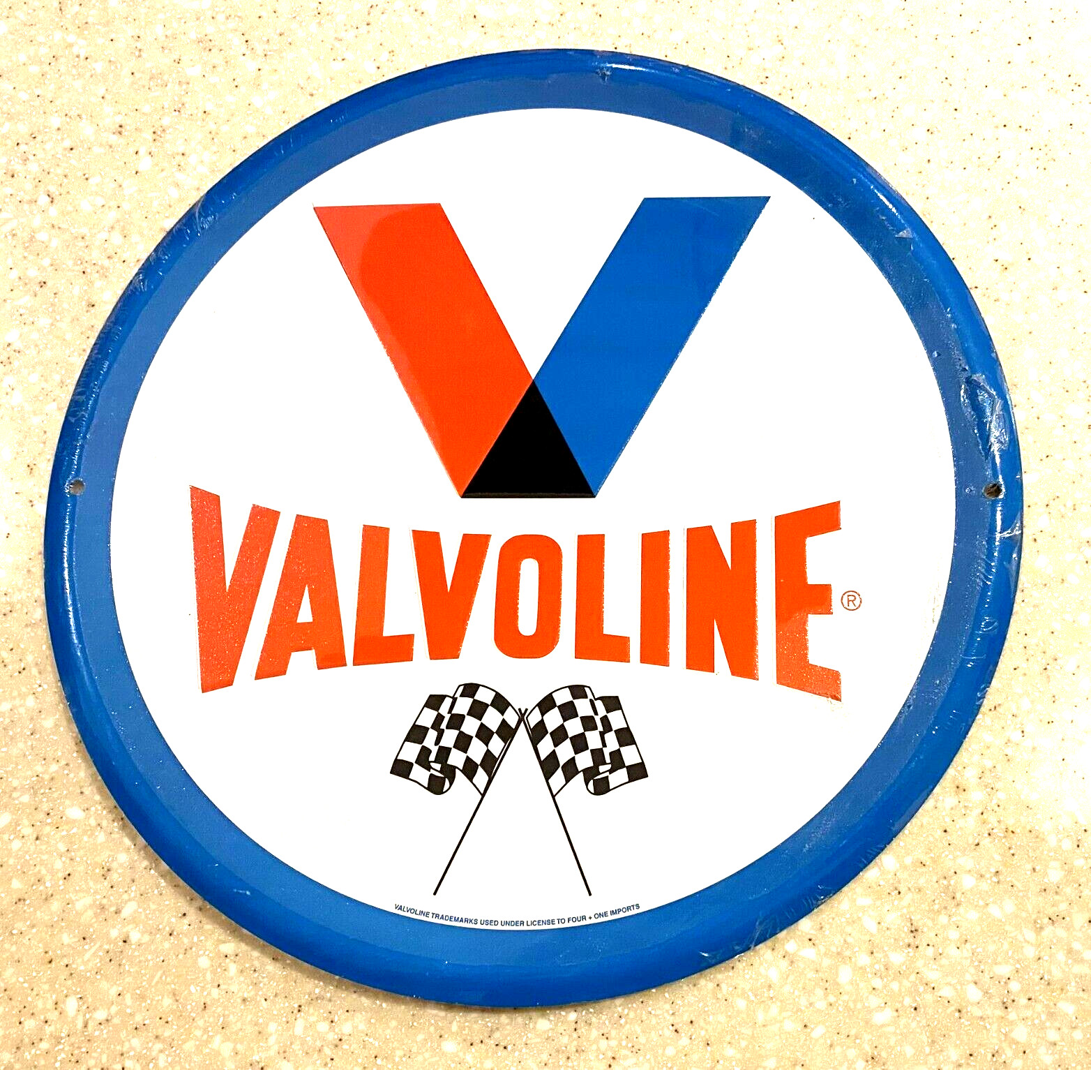 VALVOLINE MOTOR OIL TIN SIGN 12″W Aluminum BRAND NEW SHRINK WRAPPED