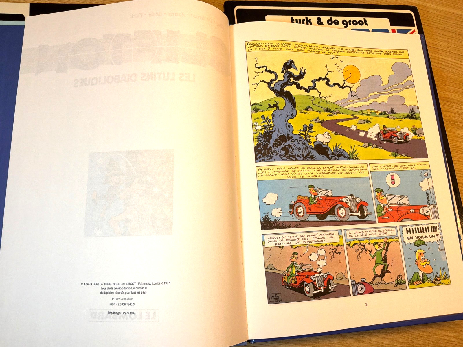 Aventures du colonel Clifton, 6-Book Lot French Hardcover Comics Original Ed.