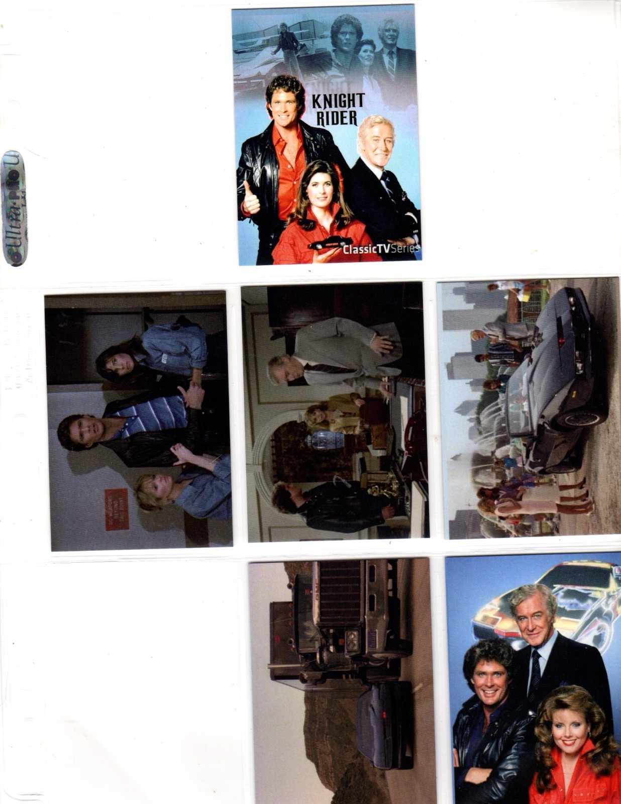 KNIGHT RIDER TV SHOW CUSTOM NOVELTY TRADING CARD 6 CARDS SET