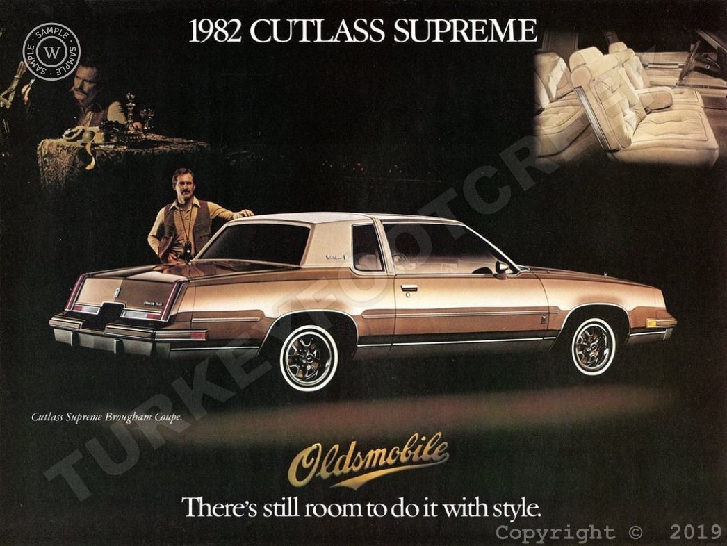 1982 Oldsmobile Cutlass Supreme 9″ x 12″ Metal Sign