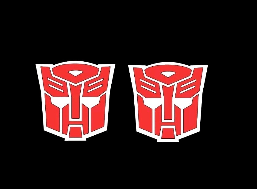 Transformers G1 Autobots Vinyl Decal Sticker Symbol, Optimus Prime, 1×1, 2 Pack!