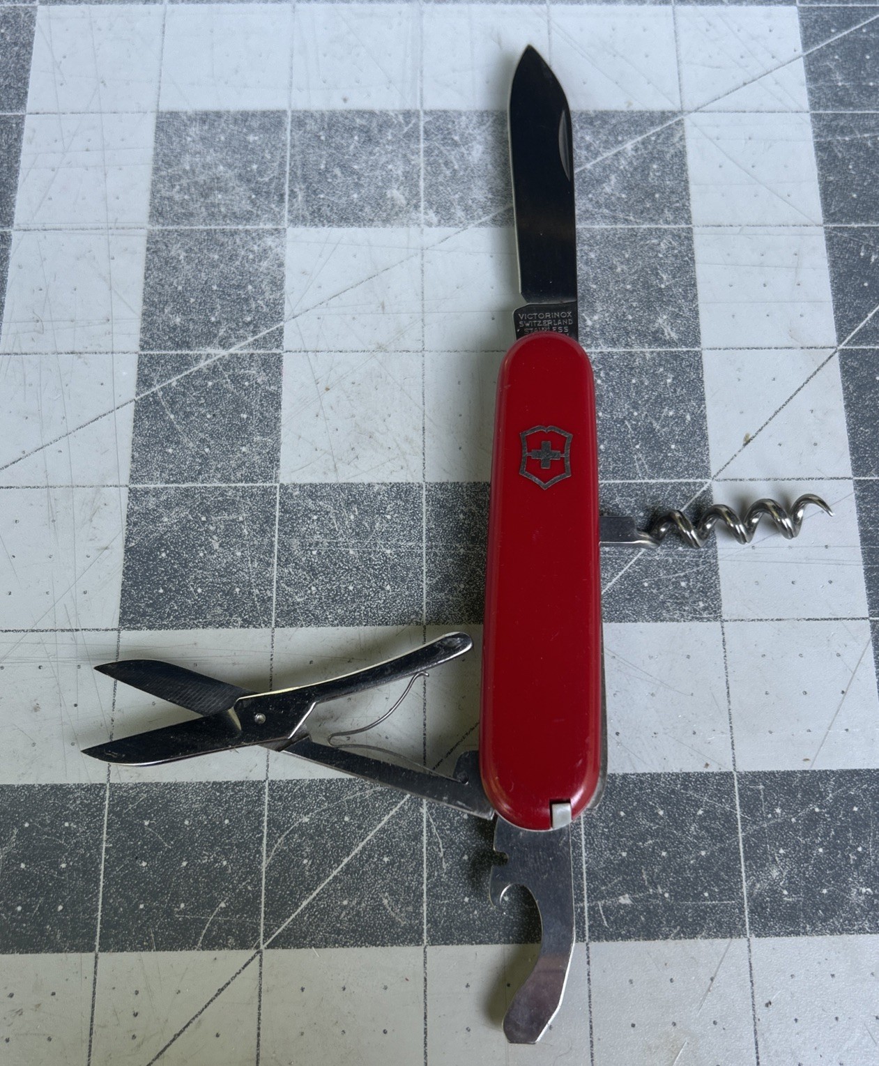 Victorinox Original Golfer 84mm Rare Vintage Combo Tool Scissors Bent Corkscrew