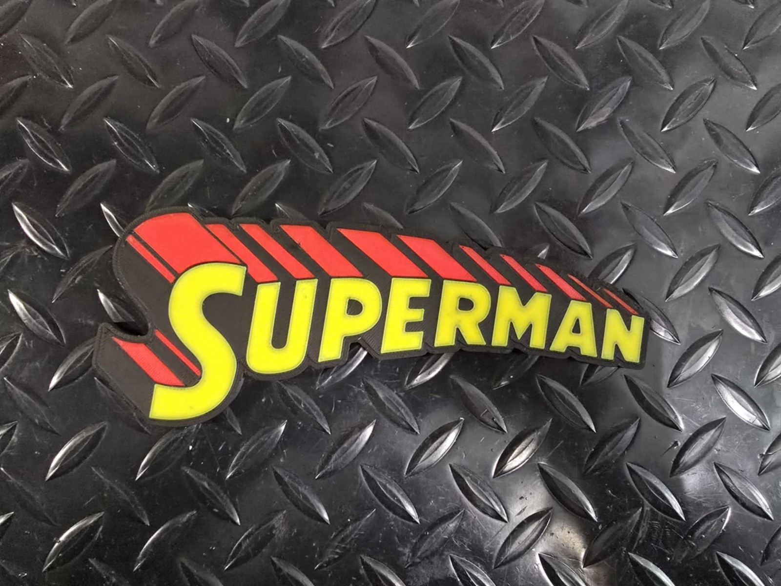 Superman Plaque – 3D Printed – Enthusiast Decor – Wall or Desk Art