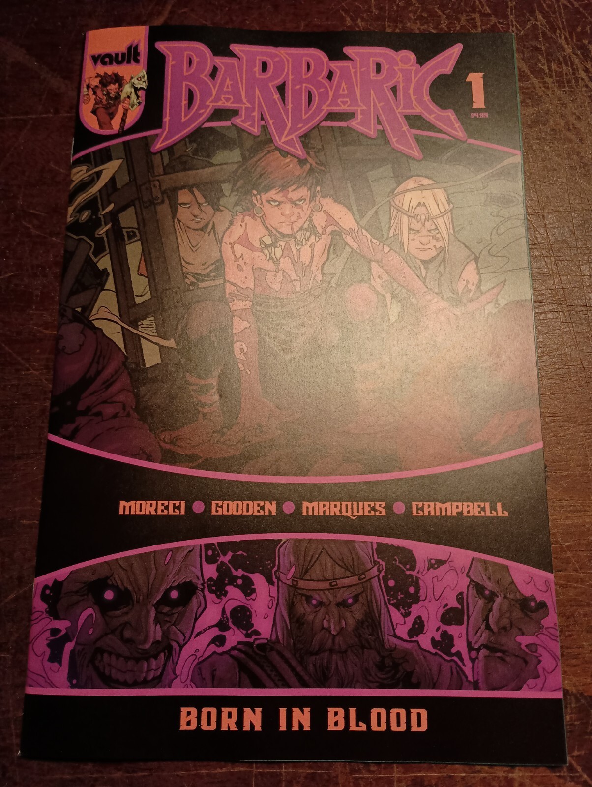 2024 Vault Comics Barbaric Born in Blood 1 Nathan Gooden Cover A Variant FREE SH