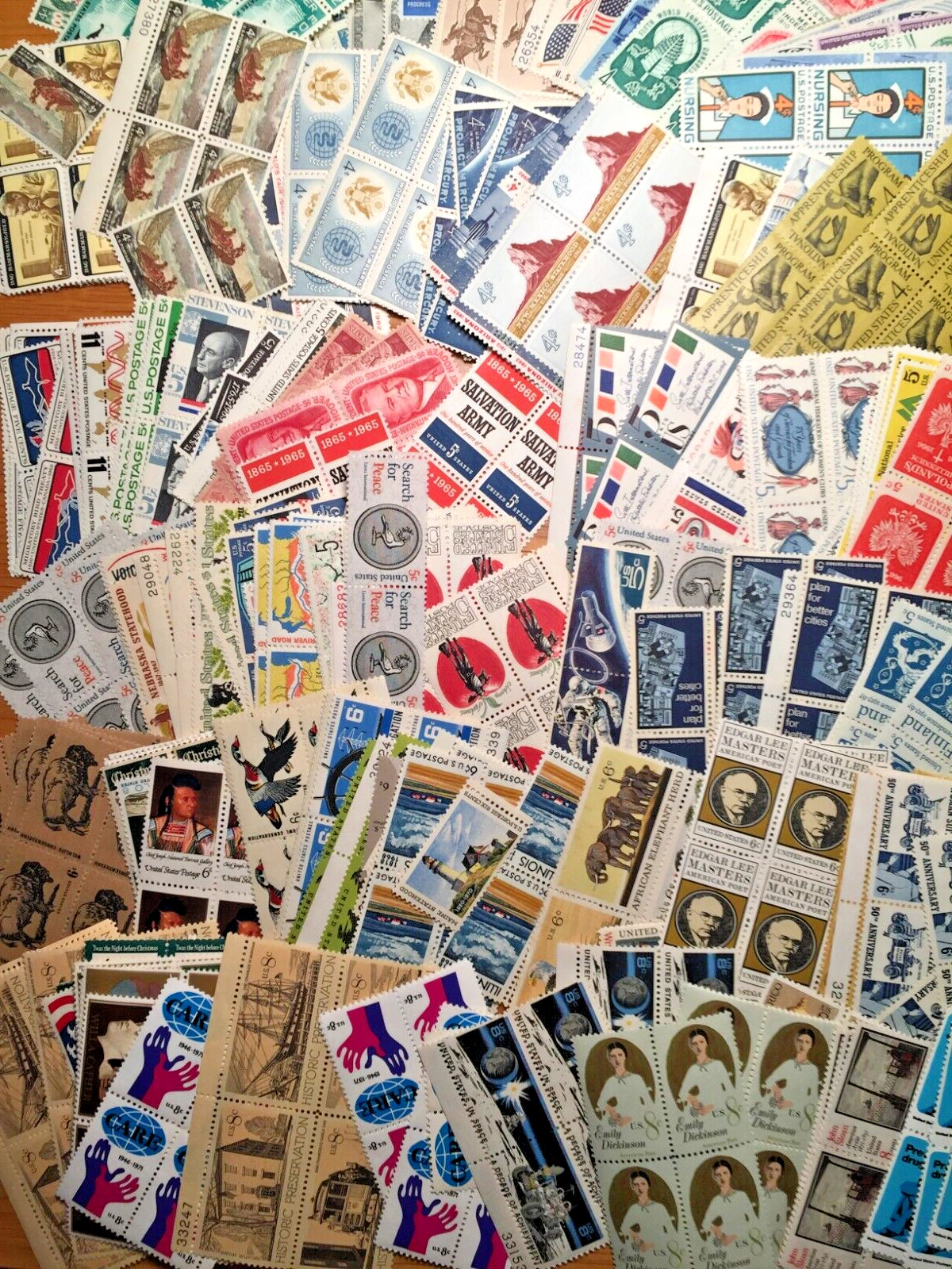 USA, VINTAGE, MID-CENTURY, MINT, UNUSED, LOT OF 30+ ALL DIFFERENT COLLECTION