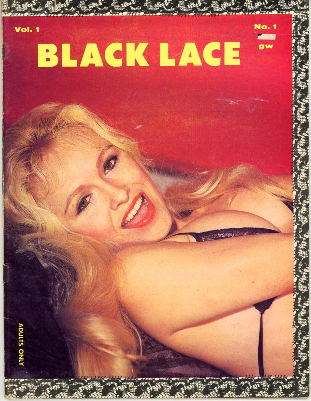 Black Lace Volume 1 Issue 1 First Issue 1961 Pinups Beautiful Women Stories