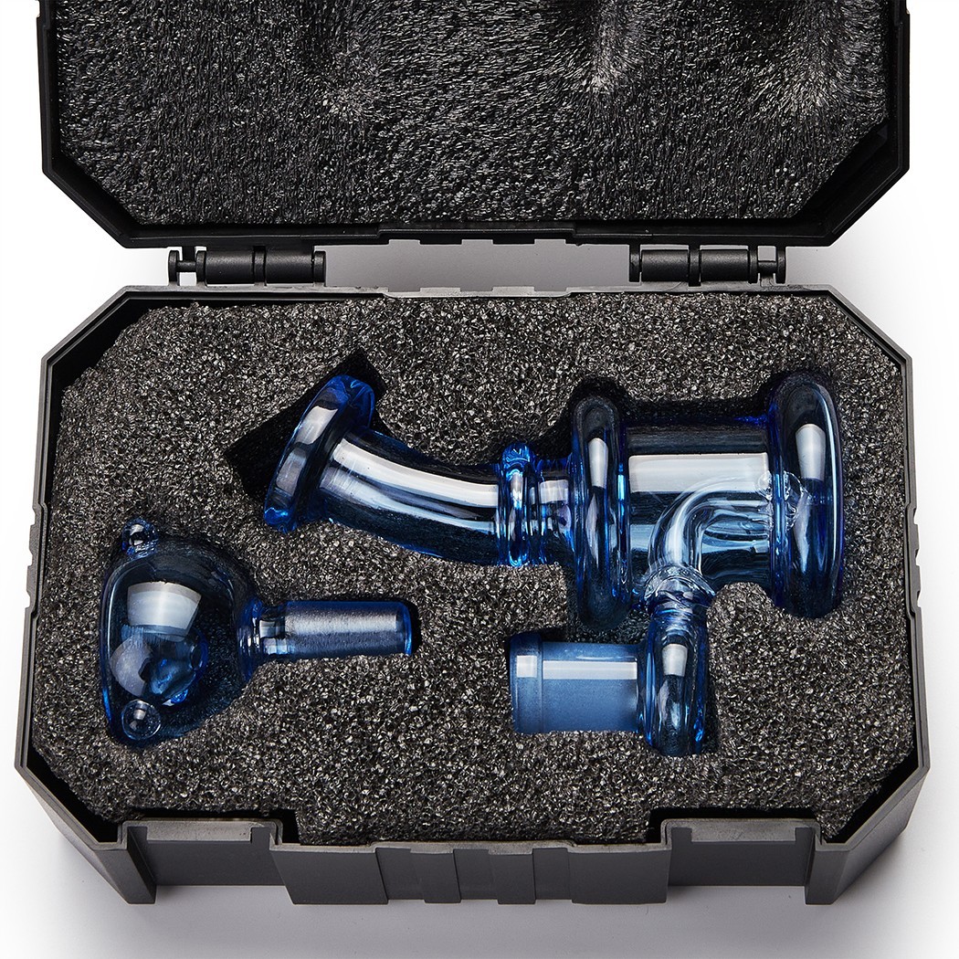 4.3″ Mini Glass Bong Smoking Tobacco Glass Water Pipe with 14mm Bowl and Box