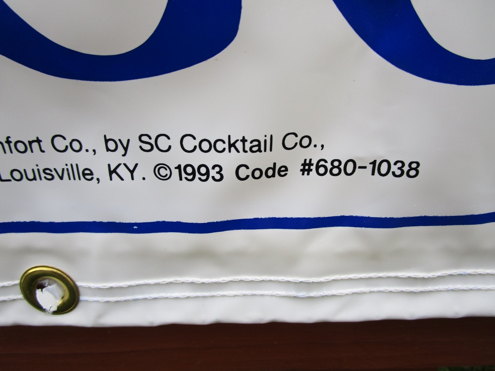 Southern Comfort Banner Comfort Cocktails Original 1993 Southern Comfort Sign