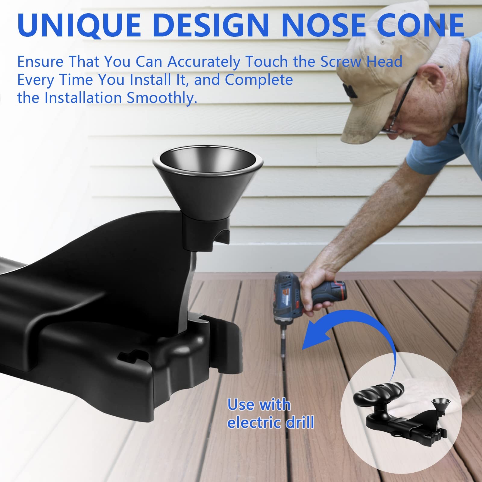 Hideaway Hidden Fastener Installation Tool, Compatible with Trex Black