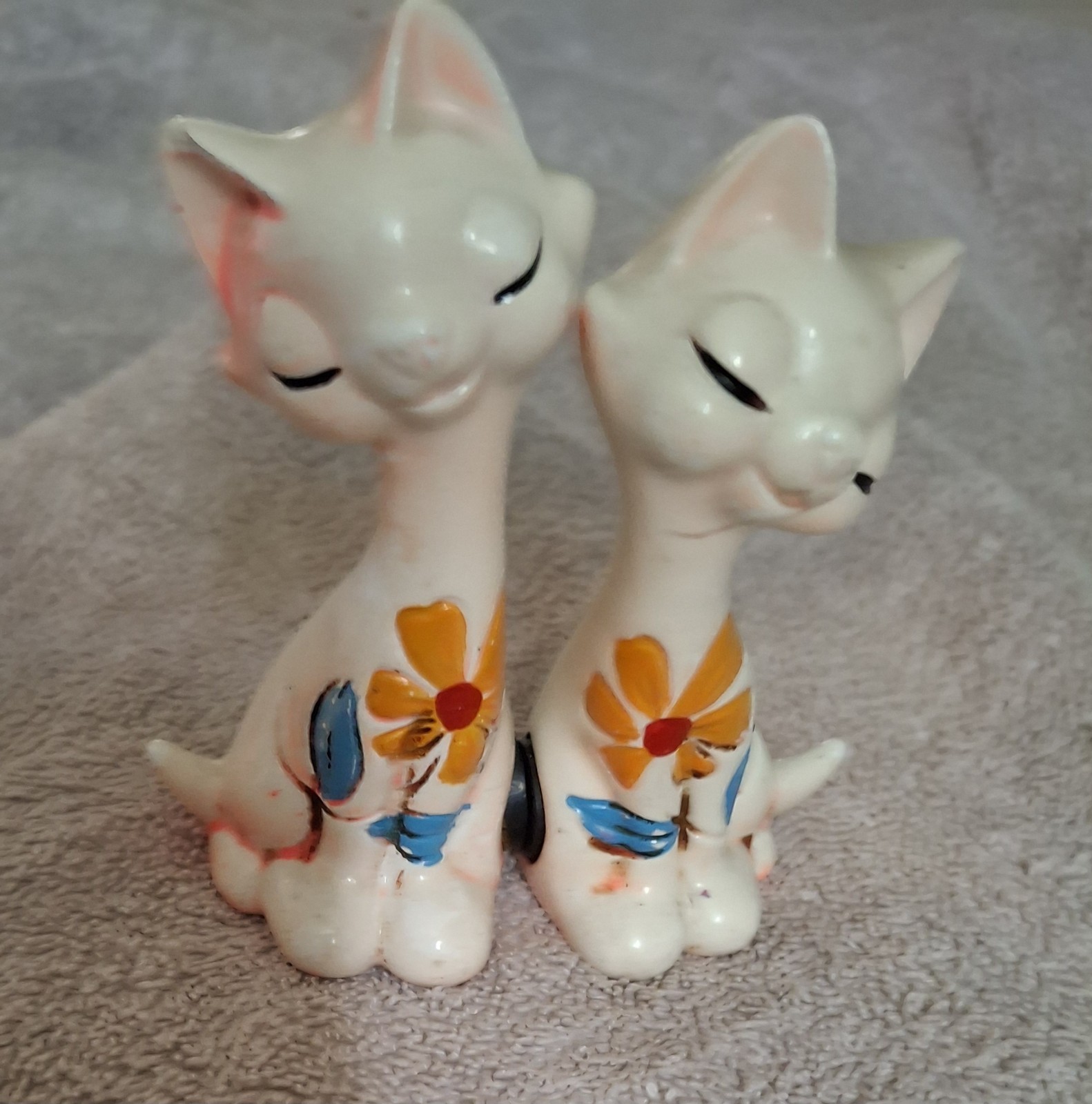 Vintage Set of Kelvin’s Siamese Cat Shakers MCM/ Retro Japanese Kitsch