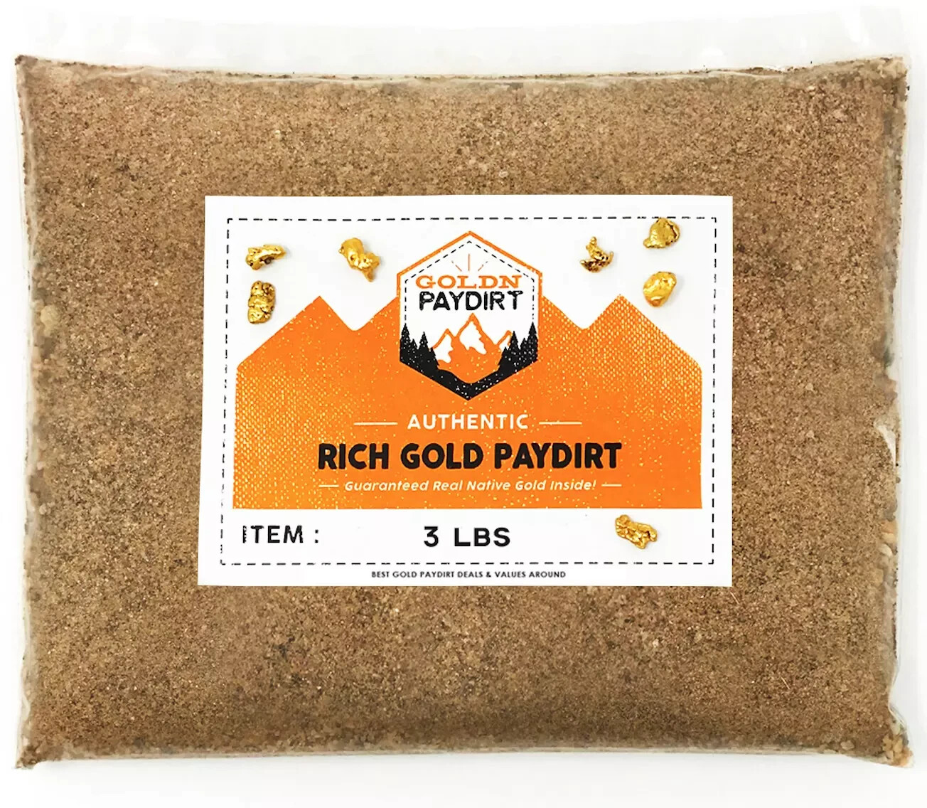 3 POUNDS Rich Unsearched Gold Paydirt – panning ADDED NUGGET – BUY 3 GET 3 FREE