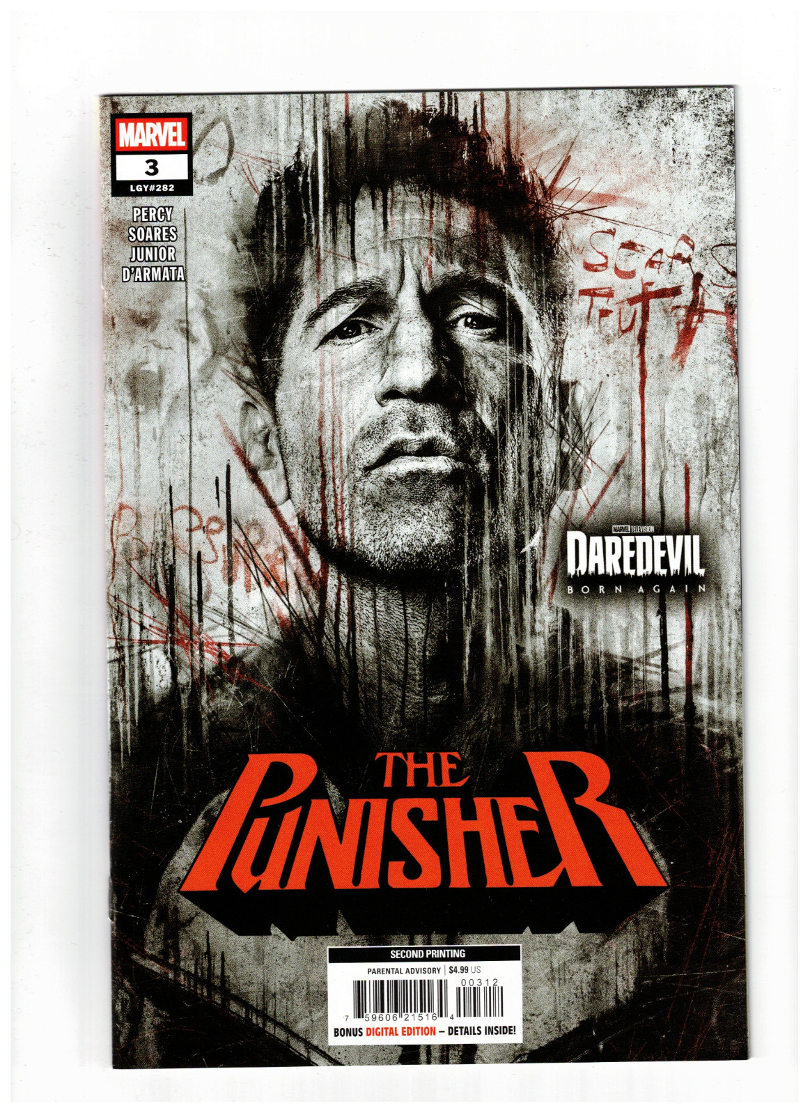 PUNISHER #3 – JON BERNTHAL DAREDEVIL BORN AGAIN TELEVISION 2nd PRINTING VARIANT