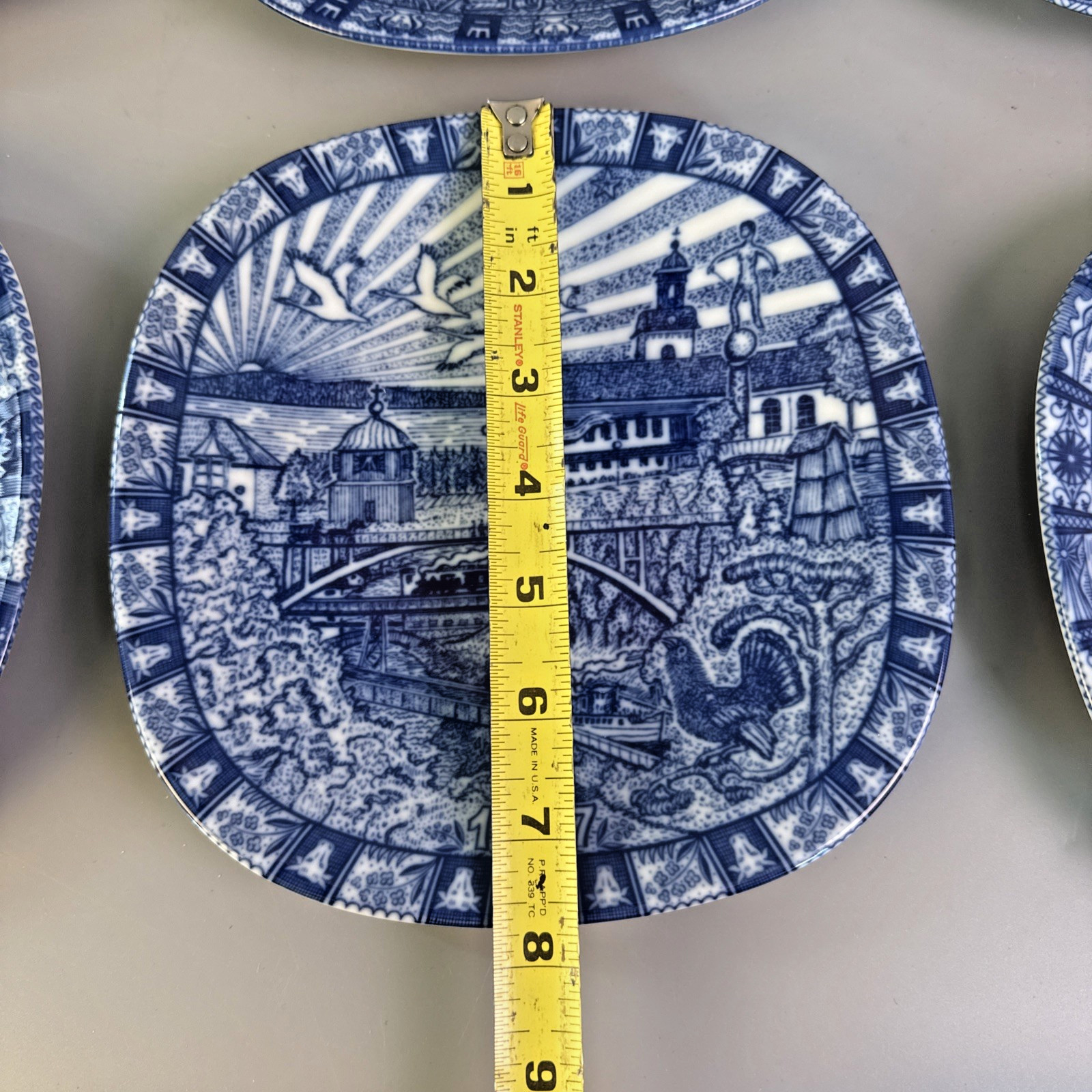JULEN RORSTRAND Plates Lot Of 10 Sweden – Blue White Limited Edition 1980 – 89