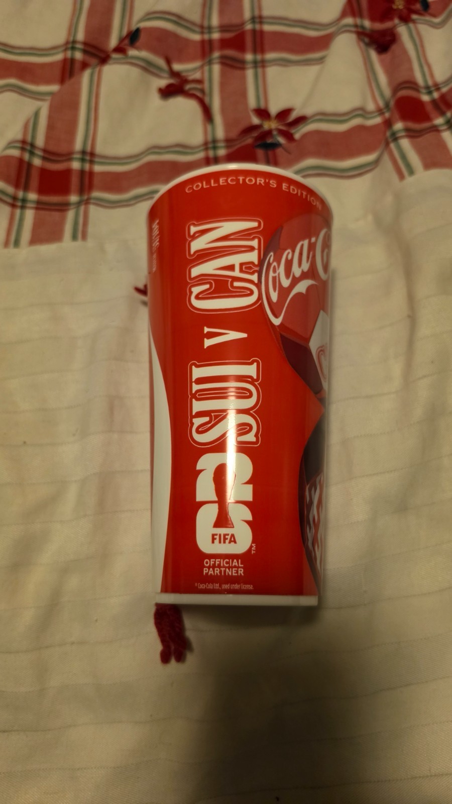 FIFA World Cup 2026 Coca Cola Canada vs Switzerland RARE Collectors Reusable Cup