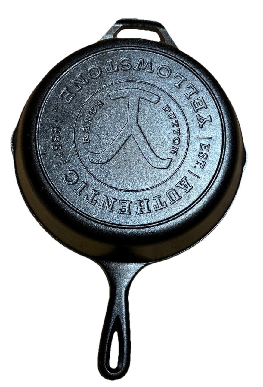 Lodge Yellowstone 10.25 Inch Cast Iron Skillet Dutton Ranch Collectible Pan